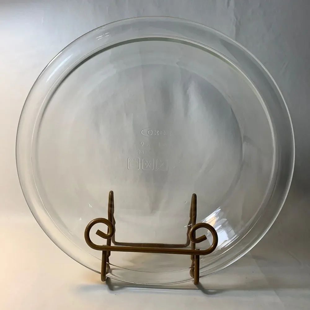 OXO 9 Inch Pie Plate Clear Glass 1.4 Quart 23 cm 1.3L Baking Heavy Durable